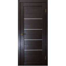 Дверное полотно остекленное Легро (600x2000) ПВХ (Венге)